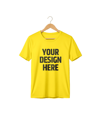 Custom Yellow T-shirt Mockup