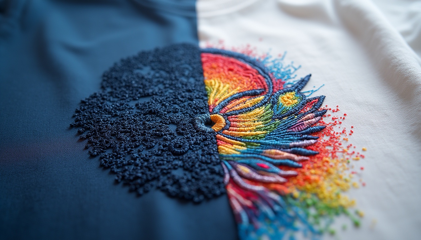 Professional embroidery machine creating detailed custom logo on premium business polo shirt